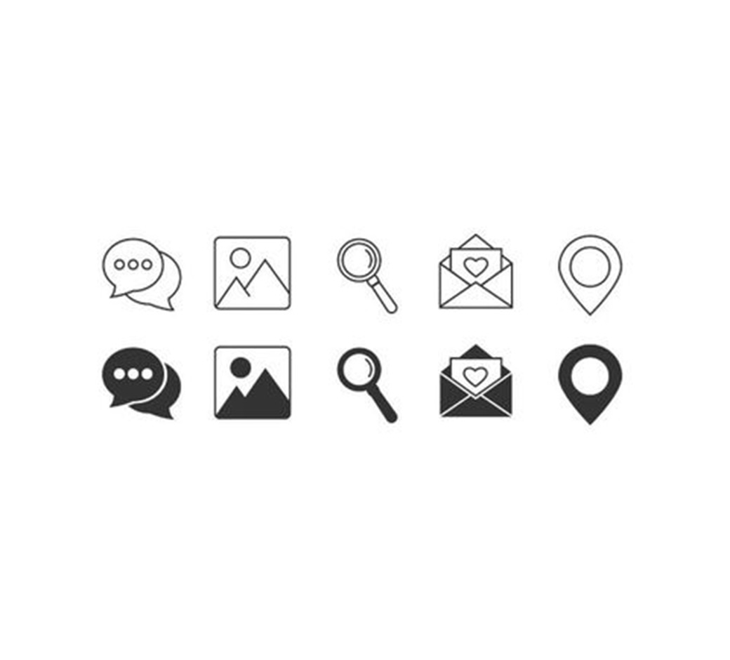 Email campaign icon set